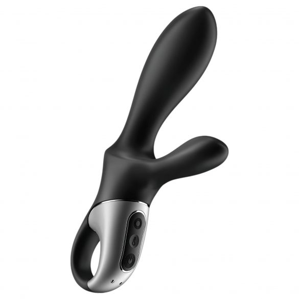 Satisfyer Heat Climax+ - pametni, grijaći, polužni analni vibrator (crni) 