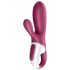 Satisfyer Hot Bunny - pametan vibrator sa grijačem i dodatkom za klitoris (crveni)