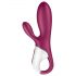 Satisfyer Hot Bunny - pametan vibrator sa grijačem i dodatkom za klitoris (crveni)