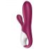 Satisfyer Hot Bunny - pametan vibrator sa grijačem i dodatkom za klitoris (crveni)