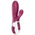 Satisfyer Hot Bunny - pametan vibrator sa grijačem i dodatkom za klitoris (crveni)