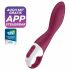 Satisfyer Heated Thrill - pametni vibrator za grijanje na baterije (crveni) 