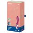 Satisfyer Heated Thrill - pametni vibrator za grijanje na baterije (crveni) 