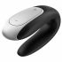 Satisfyer Double Fun - pametni, vodootporni, radio vibrator za par (crni) 