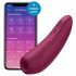 Satisfyer Curvy 1+ - pametni, punjivi stimulator klitorisa sa zračnim valovima (crveni) 