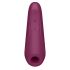 Satisfyer Curvy 1+ - pametni, punjivi stimulator klitorisa sa zračnim valovima (crveni) 