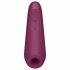 Satisfyer Curvy 1+ - pametni, punjivi stimulator klitorisa sa zračnim valovima (crveni) 