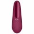 Satisfyer Curvy 1+ - pametni, punjivi stimulator klitorisa sa zračnim valovima (crveni) 