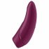 Satisfyer Curvy 1+ - pametni, punjivi stimulator klitorisa sa zračnim valovima (crveni) 