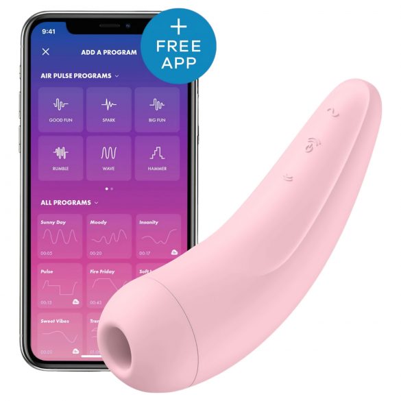 Satisfyer Curvy 2+ - pametni stimulator klitorisa (roza)