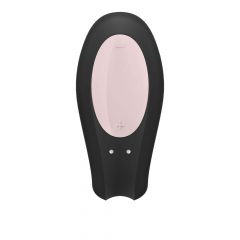   Satisfyer Double Joy - pametni, punjivi, vodootporni vibrator za par (crni)