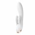 Satisfyer Double Flex - pametni, dvostruki zečić vibrator (bijeli) 