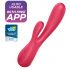 Satisfyer Mono Flex - pametni vodootporni vibrator (crveni)