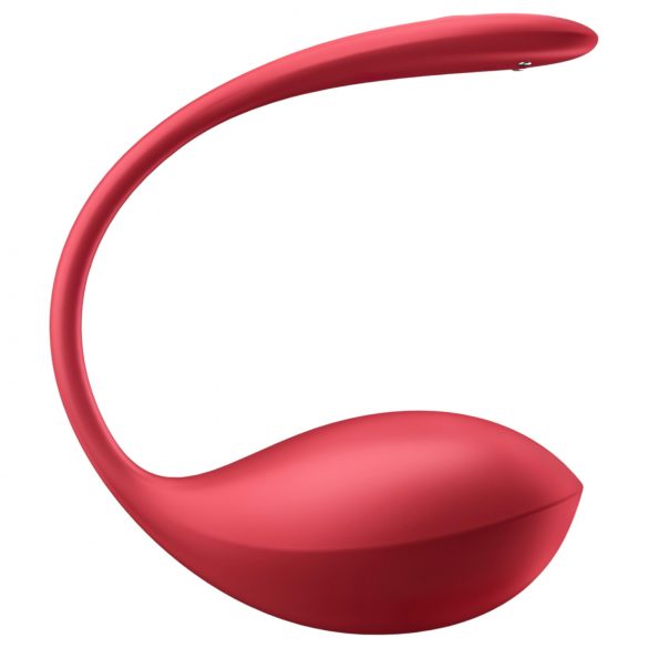 Satisfyer Shiny Petal - vibrirajuće jaje s daljinskim upravljanjem (crveno)