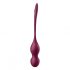 Satisfyer Love Birds Vary - pametna, podesiva geisha kuglica (bordo)