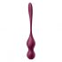 Satisfyer Love Birds Vary - pametna, podesiva geisha kuglica (bordo)