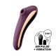 Satisfyer Dual Kiss - punjivi vaginalni i klitoralni vibrator (ljubičasti) 