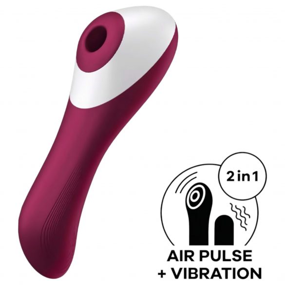 Satisfyer Dual Crush - bežični vaginalni i klitoralni vibrator (crveni) 