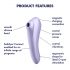 Satisfyer Dual Pleasure - pametni zračni 2u1 vibrator (ljubičasti)