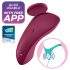 Satisfyer Sexy Secret - pametni vodootporni vibrator za gaćice (bordo)