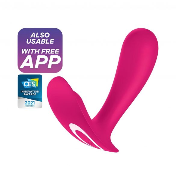 Satisfyer Top Secret - punjivi, pametni vibrator s 2 motora (ružičasti) 