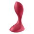 Satisfyer Backdoor Lover - punjivi, vodootporni analni vibrator (crveni) 