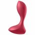 Satisfyer Backdoor Lover - punjivi, vodootporni analni vibrator (crveni) 