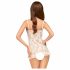 Penthouse Flawless Love - roza, kratka lutka s tangama (bijela)  - M/L