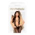 Penthouse Forbidden Fruit - otvoreni kombinezon s V-izrezom (crni)  - XL