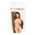 Penthouse Double Spice - čipkasti grudnjak s volanima (nud)  - M/L