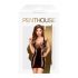 Penthouse Juicy Poison - mini haljina s rupama i naramenicama (crna)