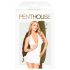 Penthouse Earth-shaker - haljina s halterima i tangama (bijela)  - M/L