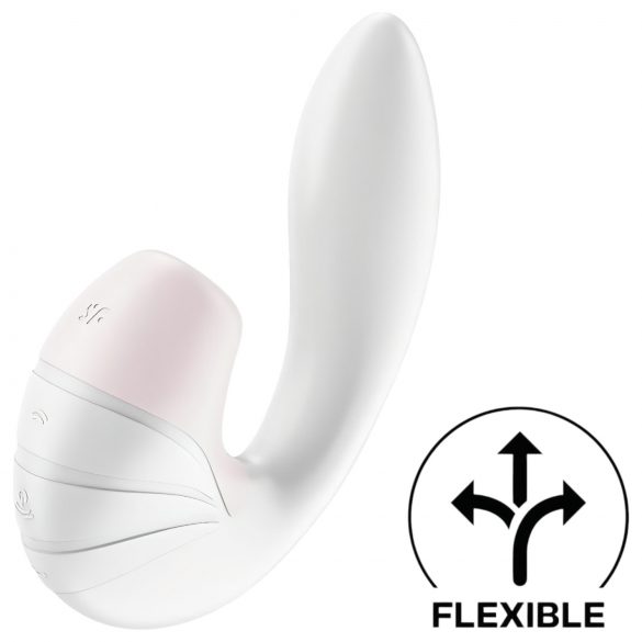 Satisfyer Supernova - punjivi 2u1 vibrator s air-pulse tehnologijom (bijeli)