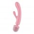 Satisfyer Triple Lover - G-točka i masažni vibrator (roza) 