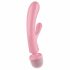 Satisfyer Triple Lover - G-točka i masažni vibrator (roza) 