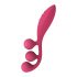 Satisfyer Tri Ball 1 - punjivi, multifunkcionalni vibrator (crveni) 