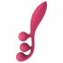 Satisfyer Tri Ball 1 - punjivi, multifunkcionalni vibrator (crveni) 