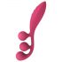 Satisfyer Tri Ball 1 - višenamjenski vibrator s punjivom baterijom (crveni)