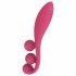 Satisfyer Tri Ball 1 - punjivi, multifunkcionalni vibrator (crveni) 