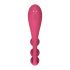 Satisfyer Tri Ball 1 - punjivi, multifunkcionalni vibrator (crveni) 