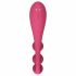 Satisfyer Tri Ball 1 - punjivi, multifunkcionalni vibrator (crveni) 