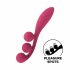 Satisfyer Tri Ball 1 - punjivi, multifunkcionalni vibrator (crveni) 