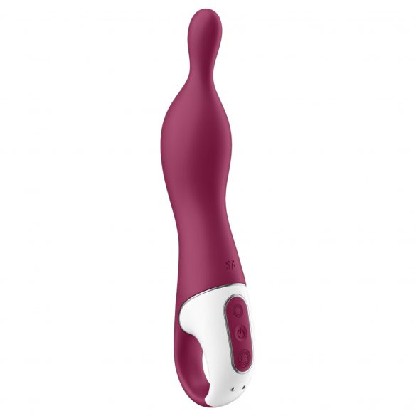 Satisfyer A-Mazing 1 - vibrator na baterije, A-točka (crveni) 