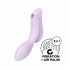 Satisfyer Curvy Trinity 2 - bežični vibrator Air Wave 2u1 (ljubičasti) 