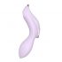 Satisfyer Curvy Trinity 2 - bežični vibrator Air Wave 2u1 (ljubičasti) 