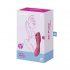 Satisfyer Curvy Trinity 3 - bežični vibrator Air Wave 2u1 (crveni) 