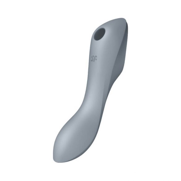 Satisfyer Curvy Trinity 3 - bežični vibrator Air Wave 2u1 (sivo) 