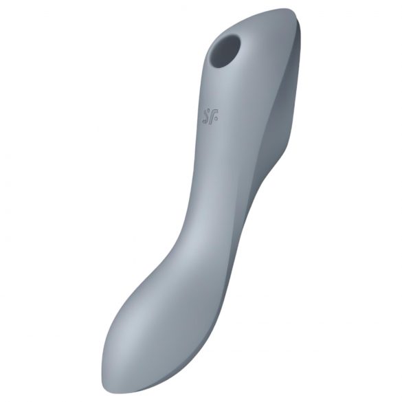 Satisfyer Curvy Trinity 3 - punjivi zračni 2u1 vibrator (sivi)