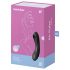 Satisfyer Curvy Trinity 4 - akumulatorski zračni 2u1 vibrator (crni)