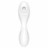 Satisfyer Curvy Trinity 5+ - pametni zračni val 2u1 vibrator (bijeli) 